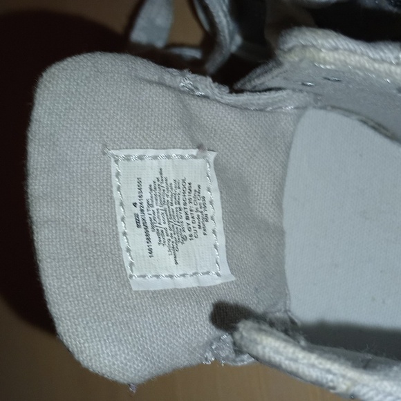 Glitter and Canvas Hightop Sneakers - Picture 4 of 9